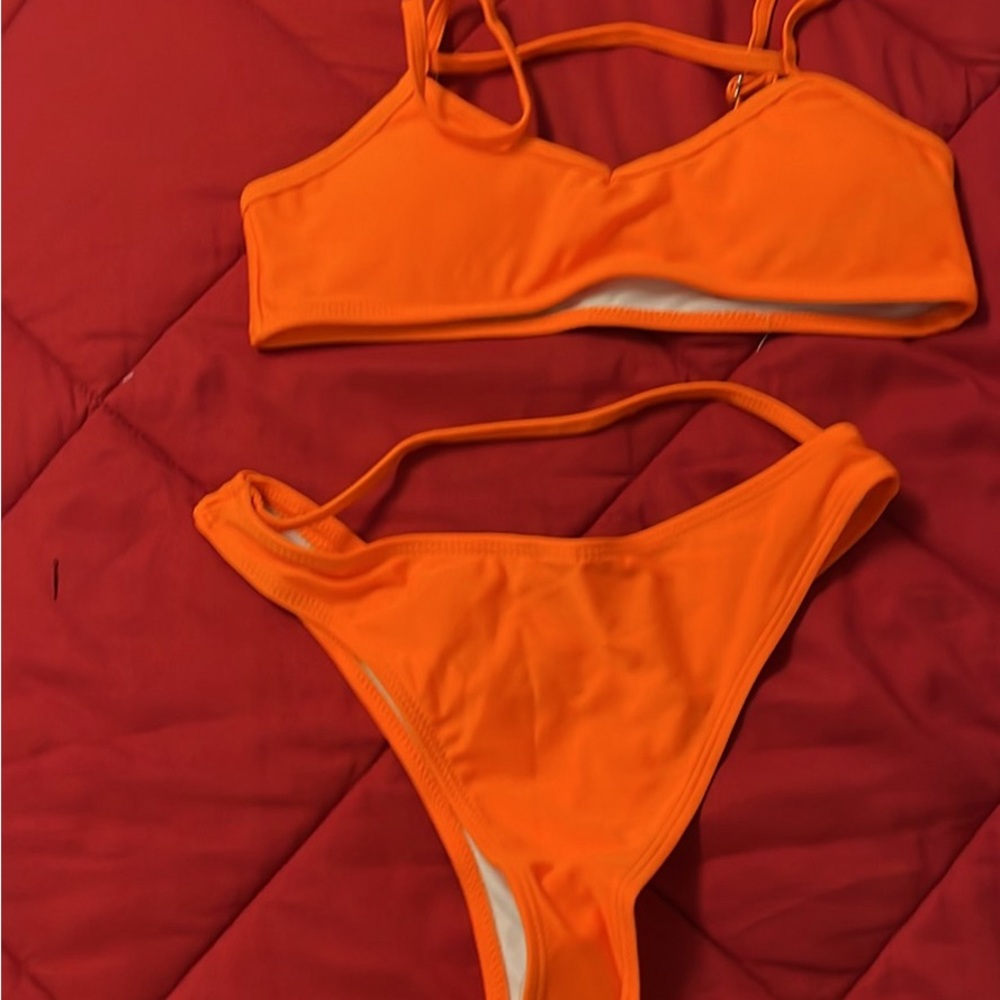 Two piece swimwear sizes, small and large available